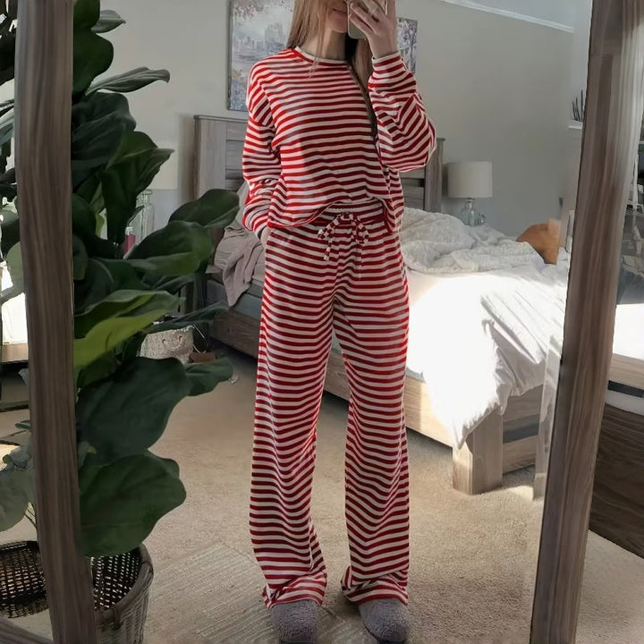 Elara | Striped Lounge Set