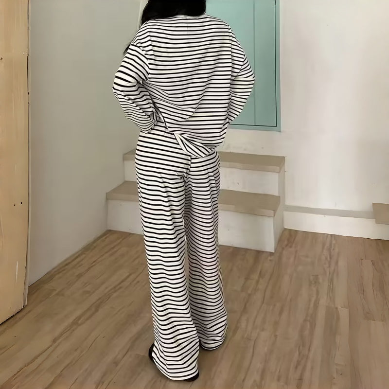 Elara | Striped Lounge Set
