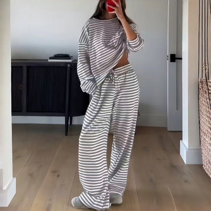 Elara | Striped Lounge Set