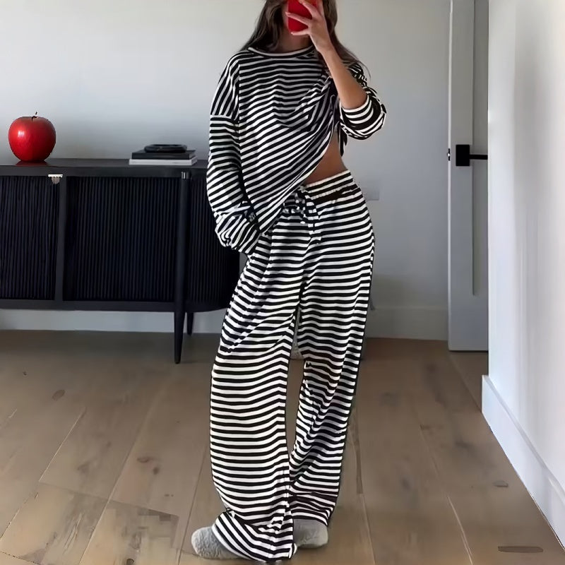 Elara | Striped Lounge Set
