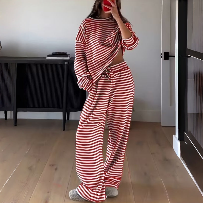 Elara | Striped Lounge Set