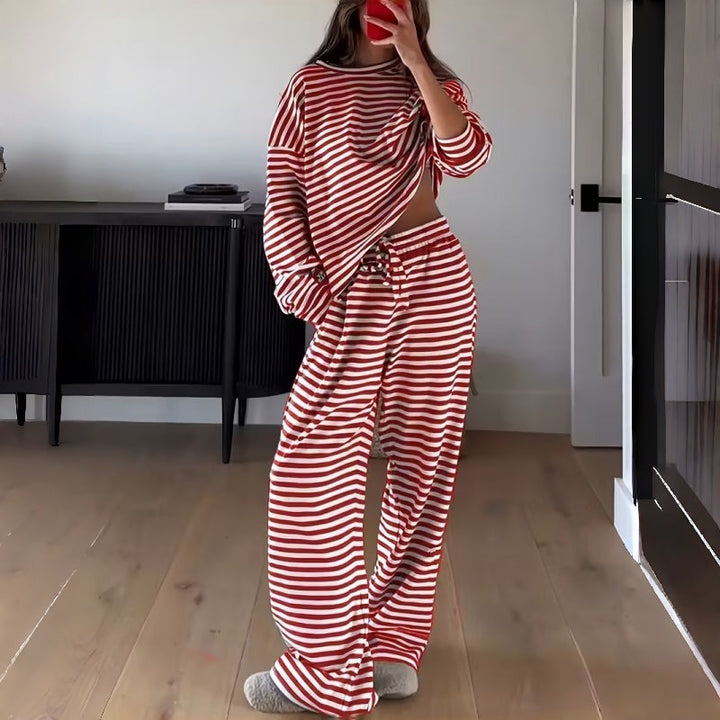 Elara | Striped Lounge Set