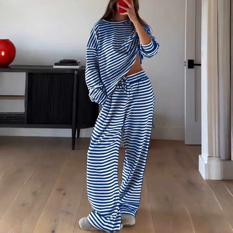 Elara | Striped Lounge Set