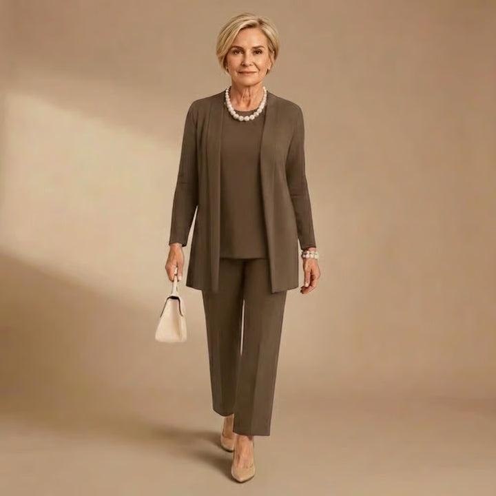 Wendy | Cardigan, Top & Trousers Set