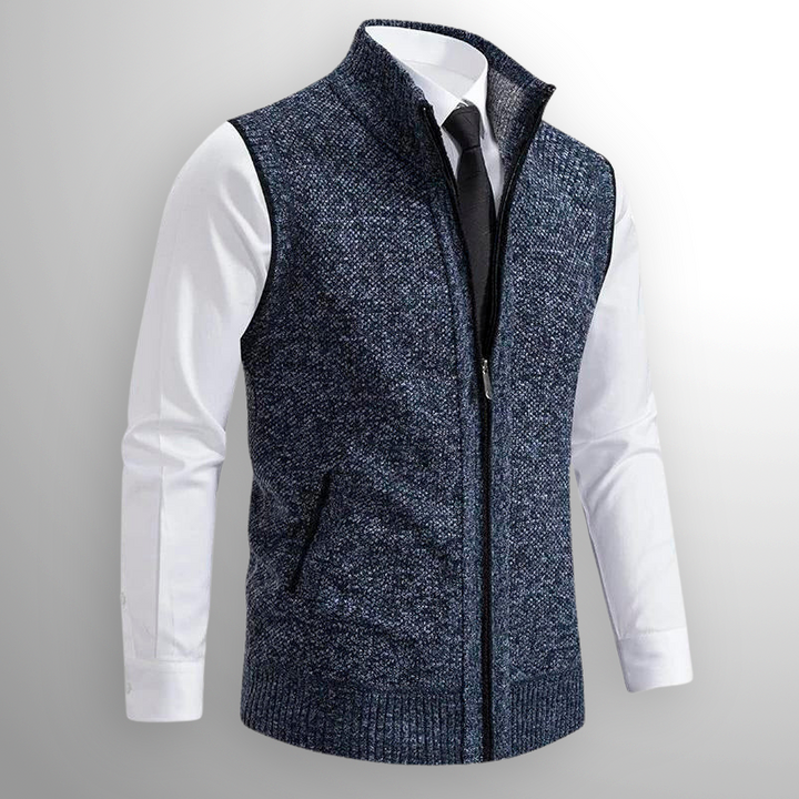 Francesco | Full-Zip Sweater Vest