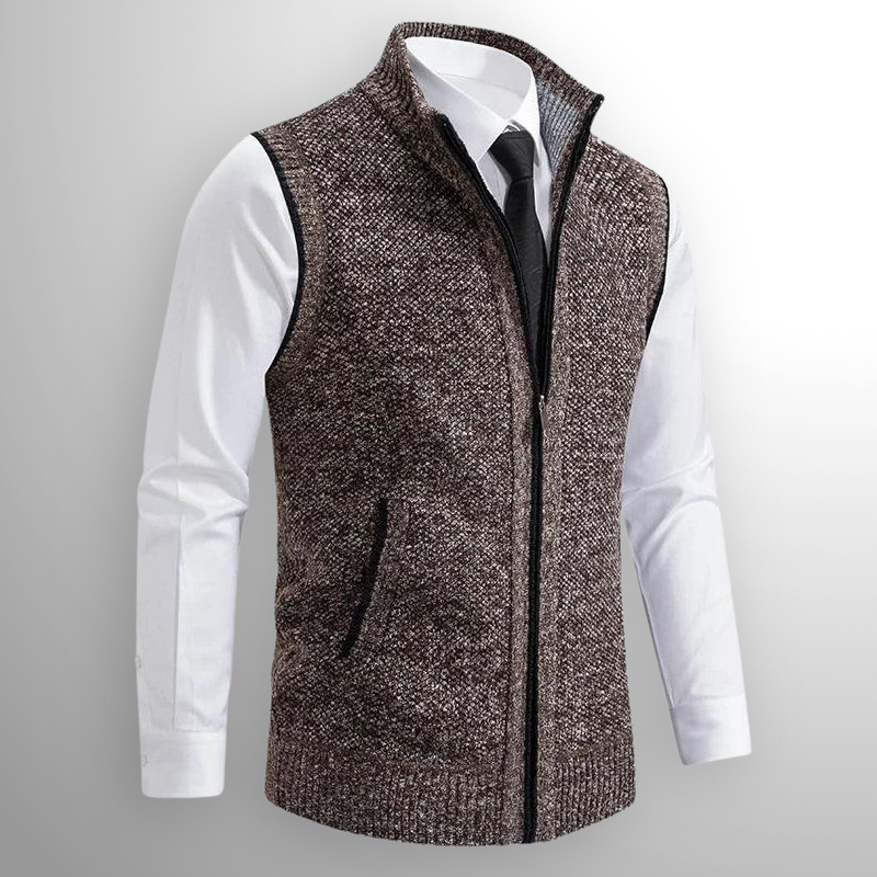 Francesco | Full-Zip Sweater Vest
