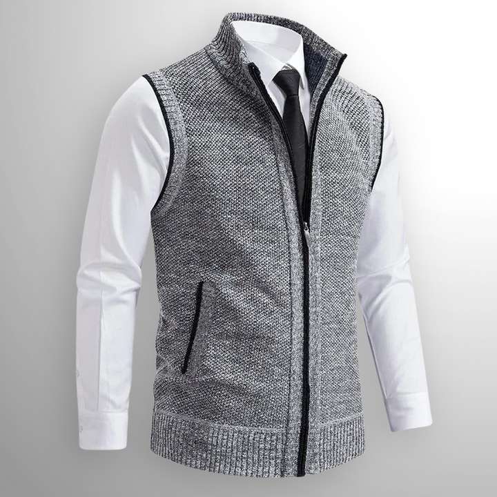 Francesco | Full-Zip Sweater Vest