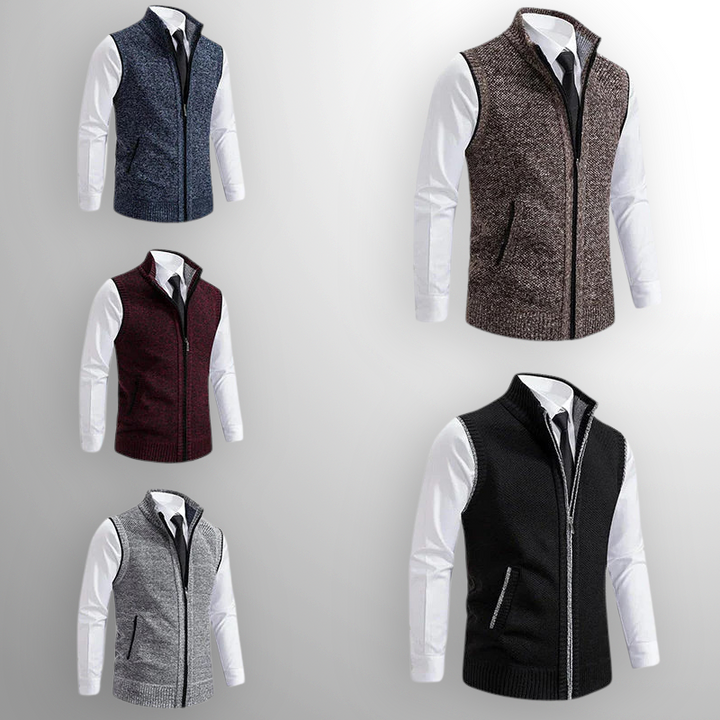 Francesco | Full-Zip Sweater Vest