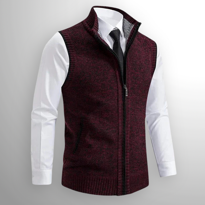 Francesco | Full-Zip Sweater Vest